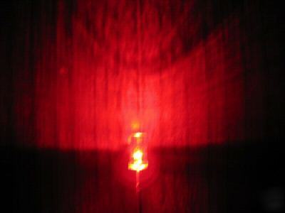 50PCS of 3MM cylindrical red led,waterclear leds 