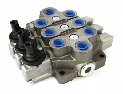 Bucher hydraulic 3 bank lever valve 70 l/min 1/2