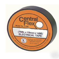Central flex black electrical tape 2 pack 7MILX3/4