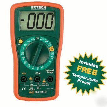 Extech MN35 â€” 8 function dmm â€” free temperature probe 