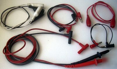 Generic test lead set & 5 assorted clip leads
