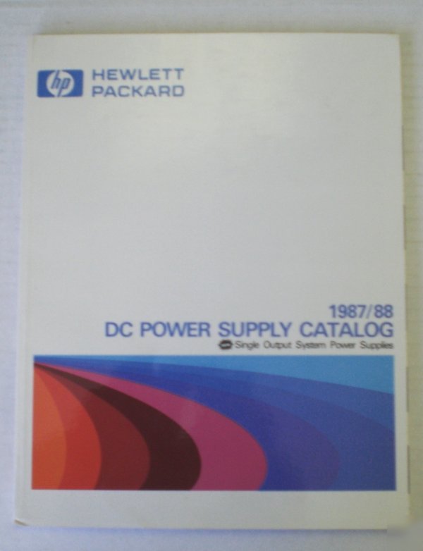 Hp dc power supply catalog Â©1987/88