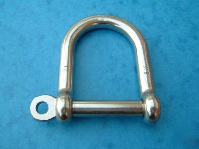 New brand 5MM stainless steel 316 wide jaw shackles