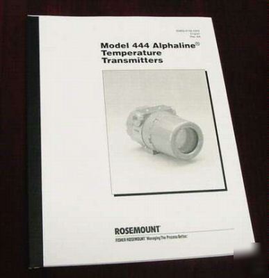 Rosemount 444 alphaline transmitter manual book