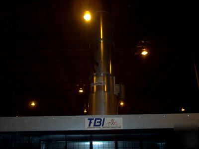 Tbi industrial parts conveyor spray booth 