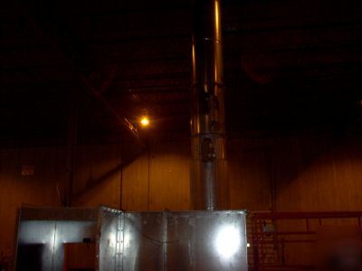Tbi industrial parts conveyor spray booth 