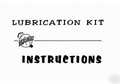Tek tektronix lubrication kit oper & service manual