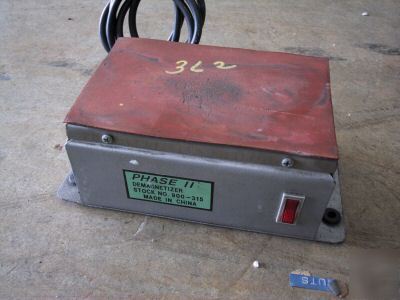 Machinist tool demagnetizer plate 110 volts watch tape