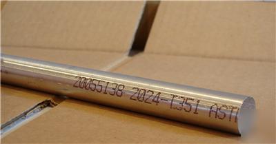 Aluminum round bar stock 2024 3/4 dia. x 12