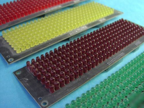 Led arrays red green yellow deep red 4 pcb's