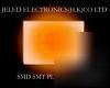New 100X smd smt plcc-2 orange leds 1200MCD f/s
