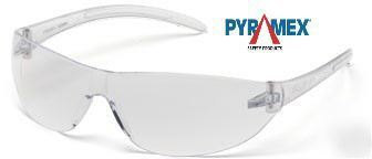Pyramex alair clear wrap around safety glasses