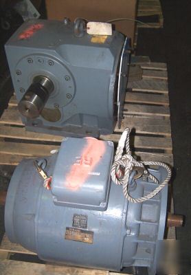Reuland 30 hp electric motor with 20:1 gear reducer