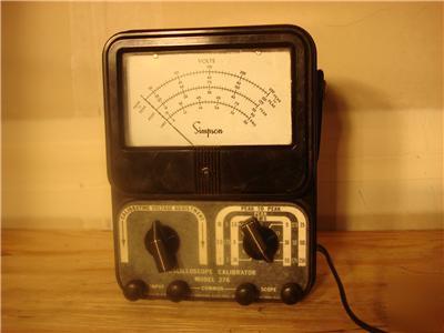 Simpson oscilloscope calibrator model 276 made in usa