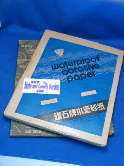 100 sheets waterproof abrasive sand paper med / course
