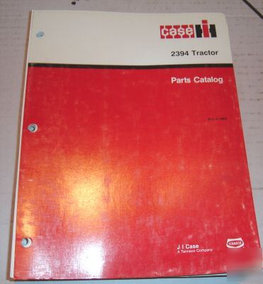 Case ih dealers 2394 tractor parts catalog book manual