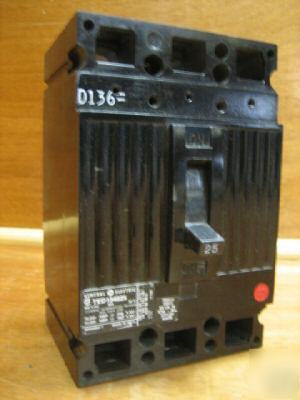 Ge general electric breaker TED134025 25 amp a 25AMP