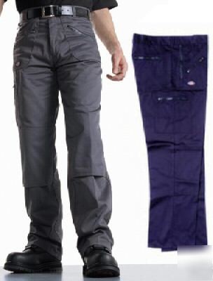 Dickies navy work workwear knee pad trousers - W36 L31