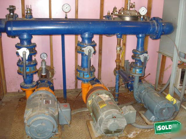 Irrigation system pump station w/ electrical panel
