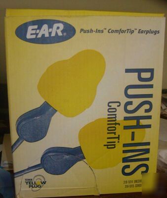 New box of ear push-in ear plugs-hearing protection