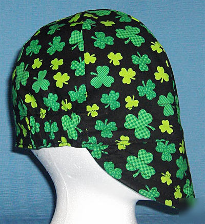 New luck o' the irish welding cap hat multi size biker 