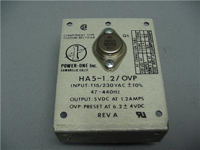 Power-one HA5-1.2/ovp power supply - 1.2 amps