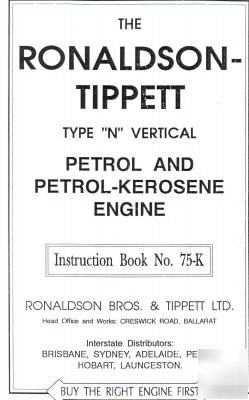 Ronaldson and tippet type 'n' engine manual