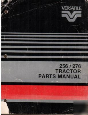 Versatile vs 256 276 tractor spare parts book catalog
