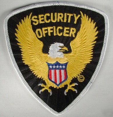 New brand security officer shoulder patch