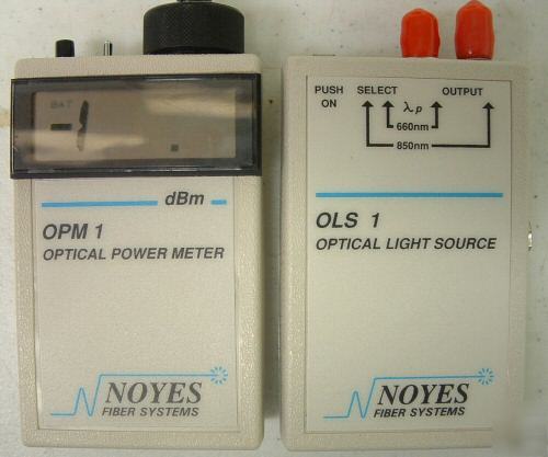 Noyes OPM1-1B meter & OLS1-1B source, mm fiber test set