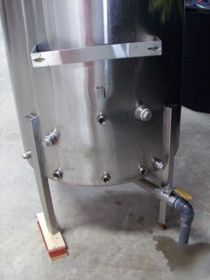 165 gallon 316 stainless steel mixer tank
