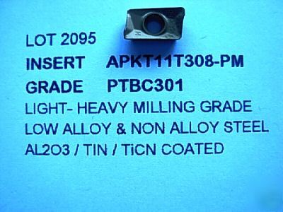 APKT11T308-pm carbide inserts # 2095 30 lots of 10 pcs