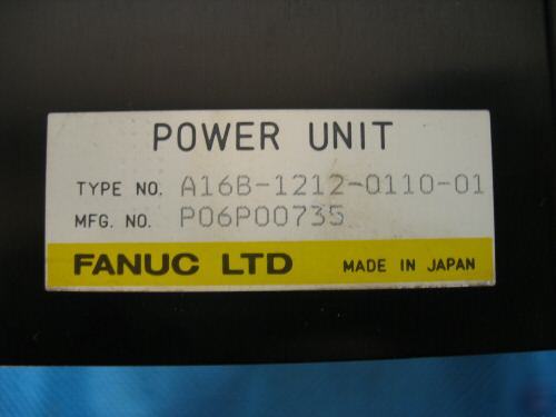 Fanuc power unit A16B-1212-0110-01