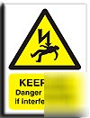 Keep off, dan/death sign-s.rigid-200X250MM(wa-036-re)