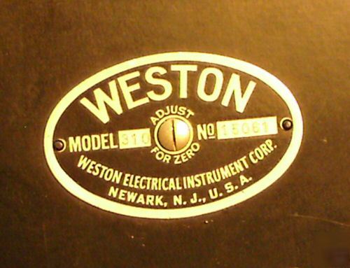 Weston vintage model 310 famous early watt meter 