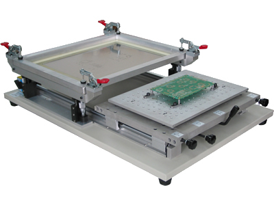 Precision manual smt soldering paste stencil printer