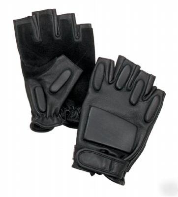 Private label tactical 1/2 finger rappelling gloves