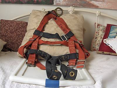 Klein tools orange safty fall harness-one ring-used