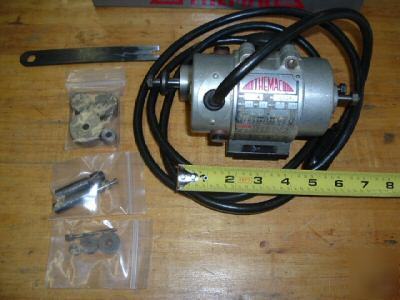 Themac j-15A lathe toolpost grinder, 14,000 rpm, extras