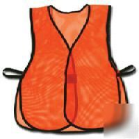 High visibility mesh vest, orange color, 2 sizes 