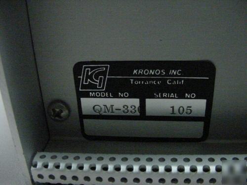 Kronos ki thickness monitor dual digital model qm-330