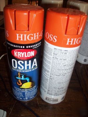 Krylon high gloss osha safety orange 2410 spray paint *