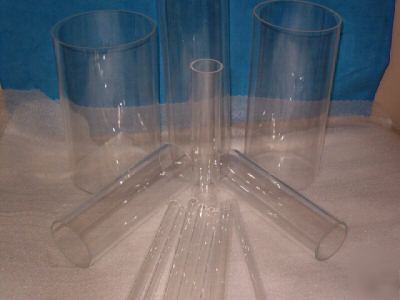 Round acrylic tubes 3-1/2 x 3 (1/4WALL) 6FT 2PC