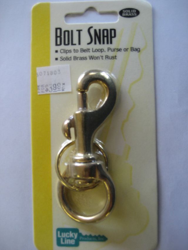 Solid brass key bolt snap-lcy 44801