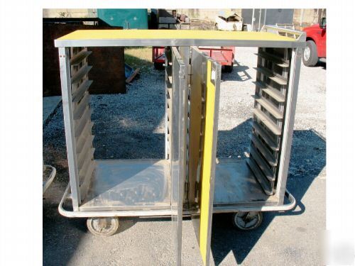 Stainless steel hospital food service-tool carts (2) 