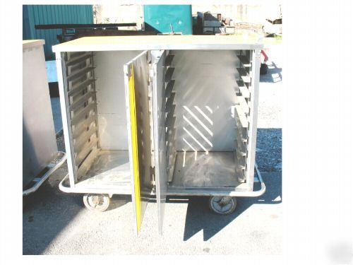 Stainless steel hospital food service-tool carts (2) 