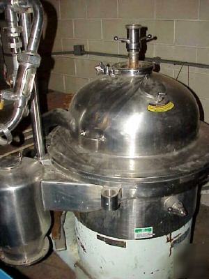 Westfalia stainless steel automatic disc centrifuge