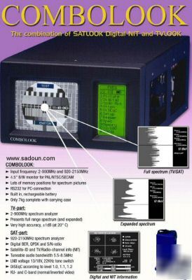 New combo satellite catv digital spectrum analyzer 