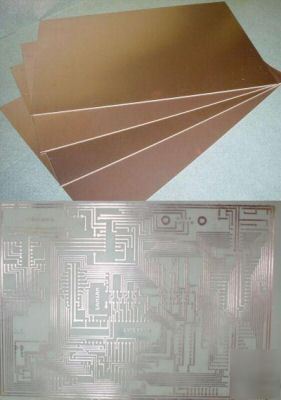 Copper clad FR4 pcb laminate material 360 sq.in. 4Ã—1/16