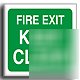 Fire exit keep clear sign-s. rigid-150X150MM(sa-006-rc)